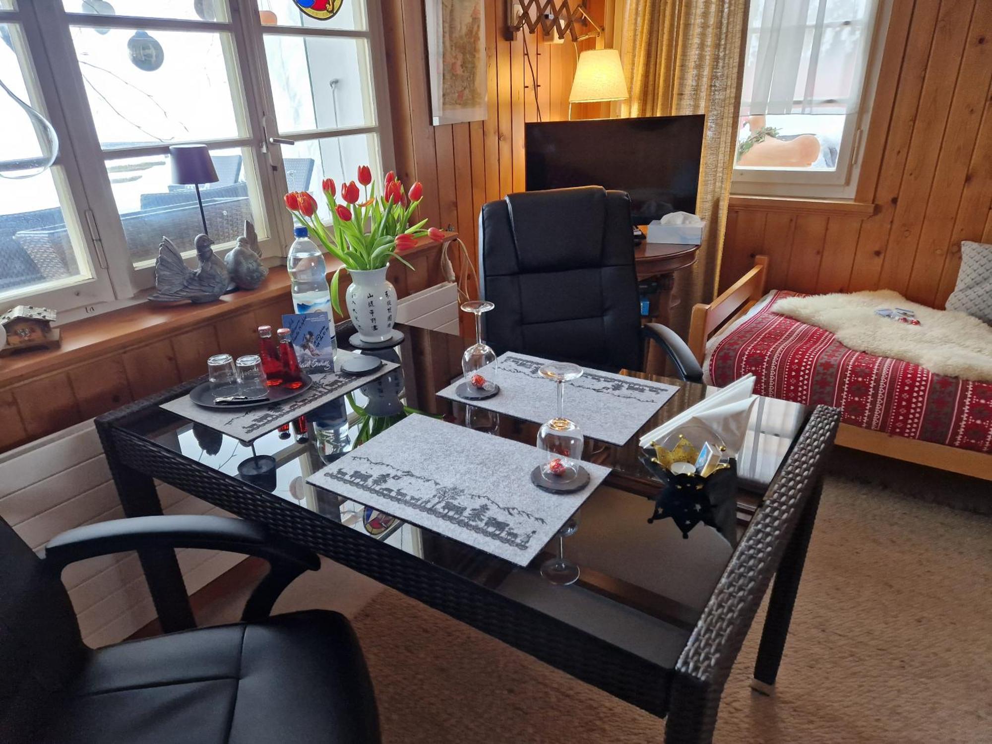 Chalet Gotthelf Gartenstudio, Ferien Mit Hund Adelboden Extérieur photo